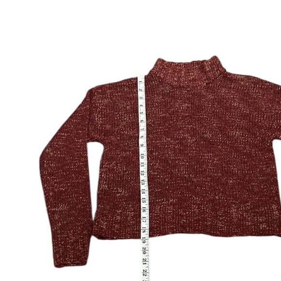 Juniors' SO® Cropped Mockneck Spacedye Sweater, Size S, NWT - Picture 7 of 9